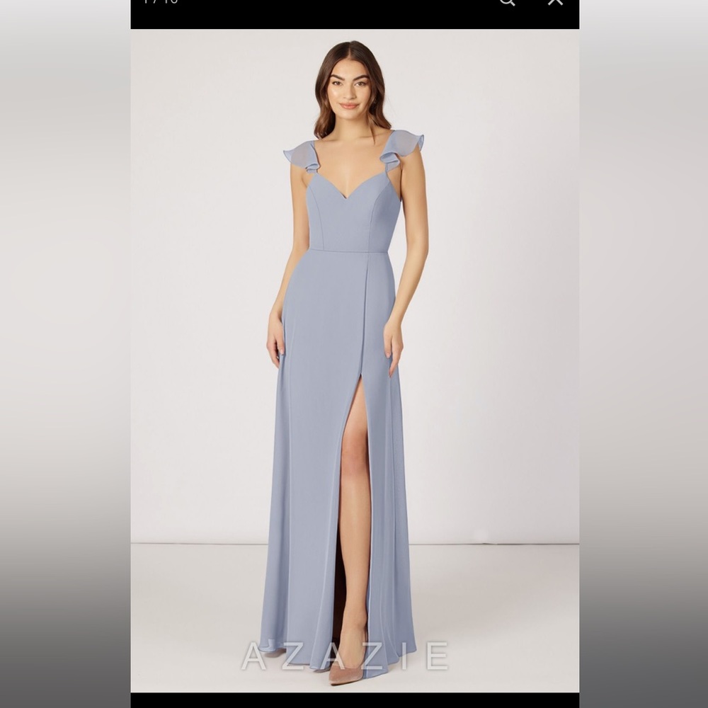 Azazie Everett dusty lavender bridesmaid dress